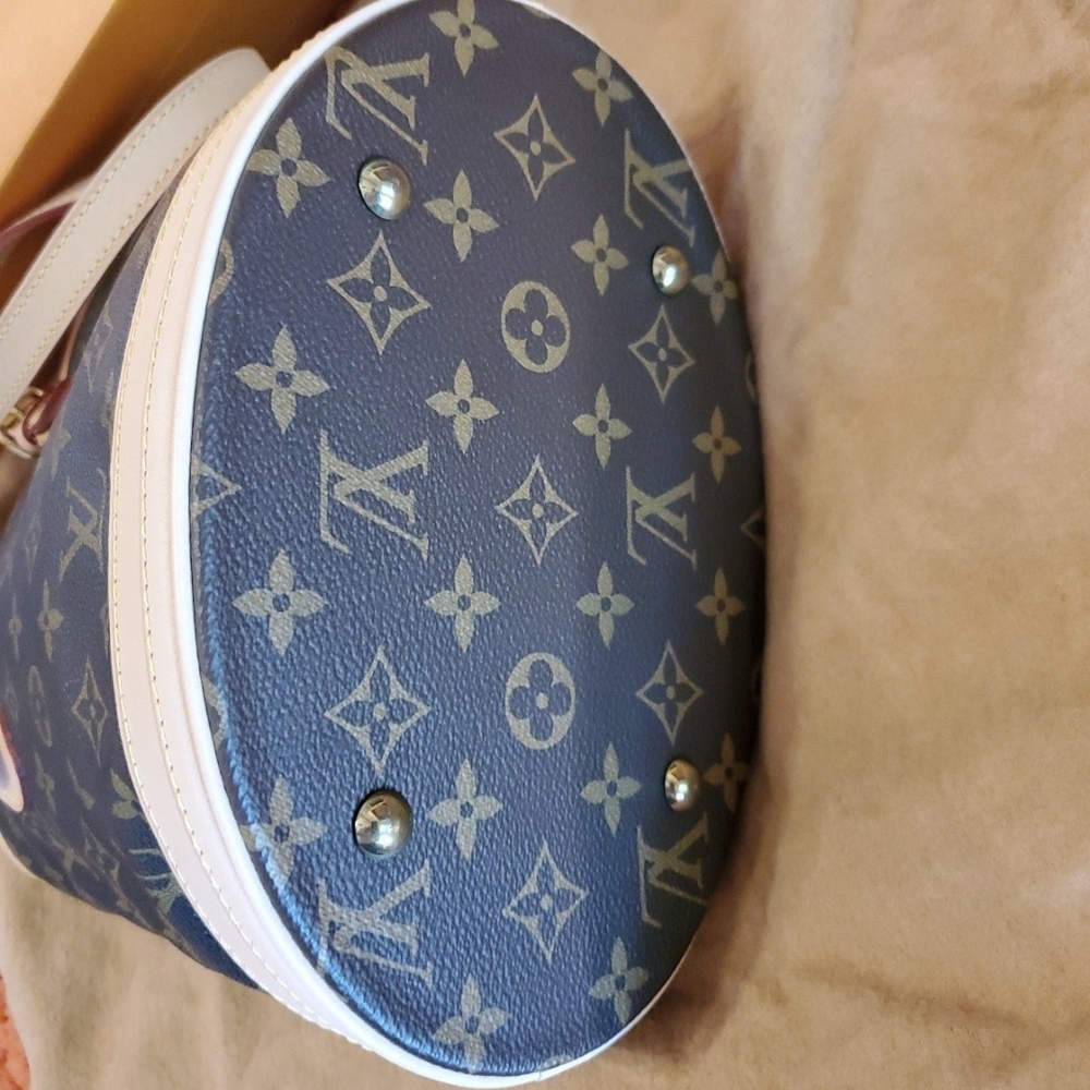 Louis Vuitton Monogram Brown Cream Shoulder Bag - Picture 3 of 5
